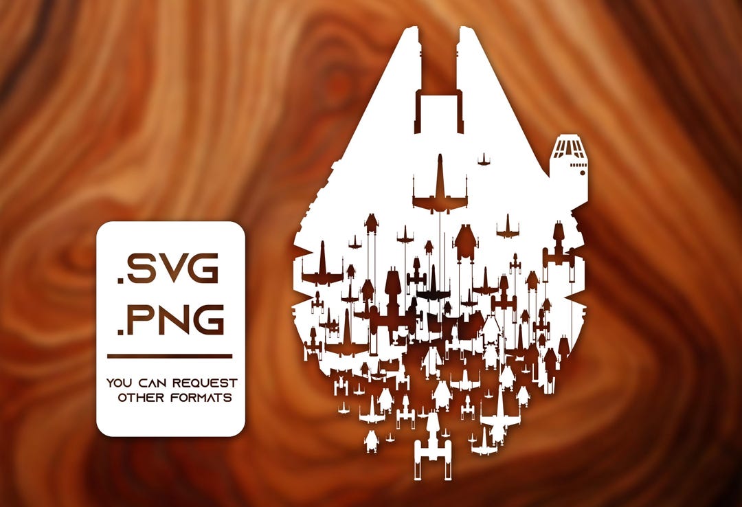 Millennium Falcon Rebels Dripping Ships SVG PNG Star Wars - Etsy