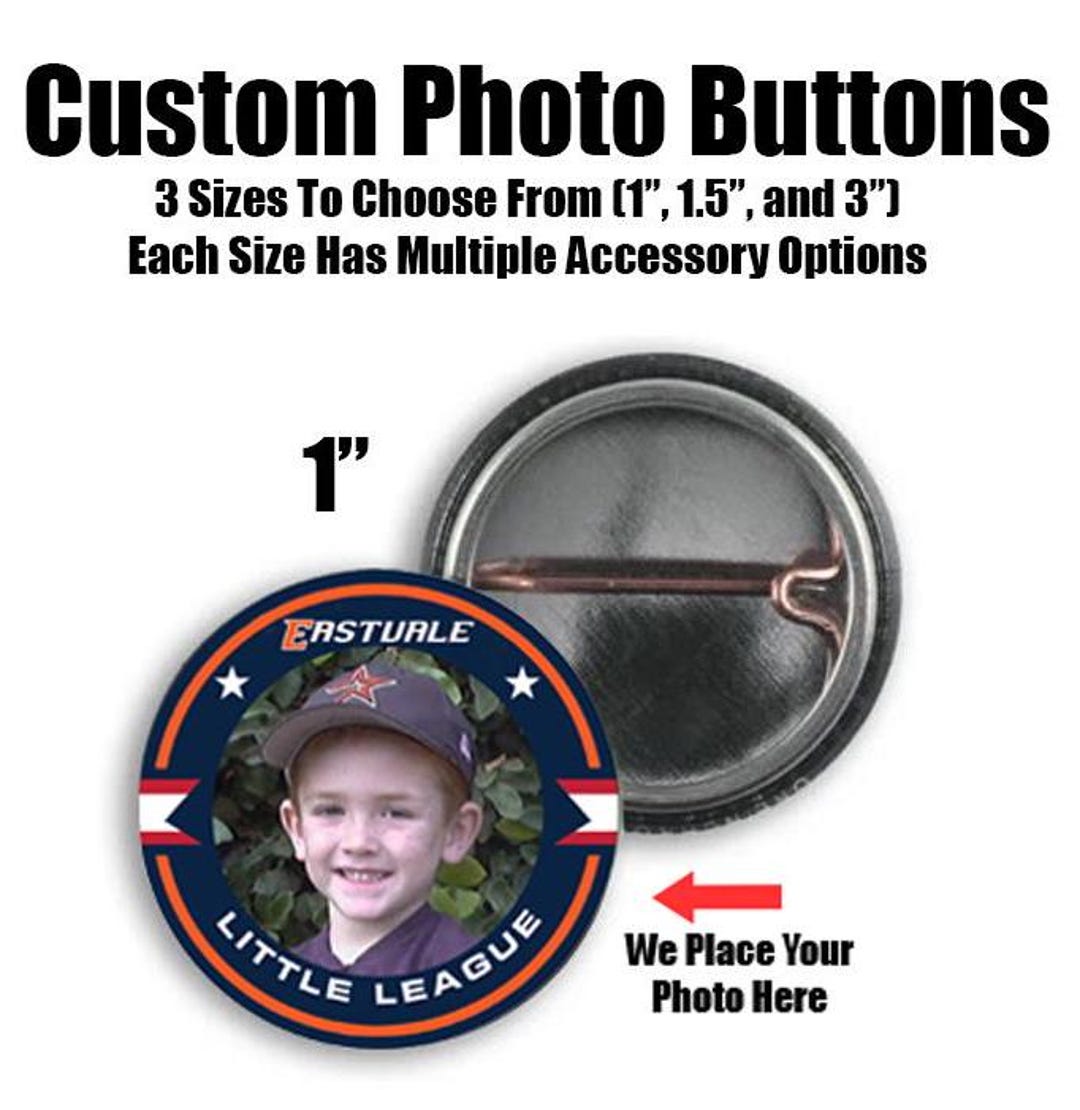 Single Photo Button Custom Photo Buttons, Personalized Pinbacks, Magnets, and More - Etsy