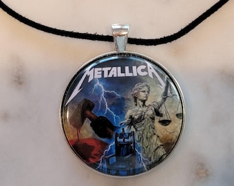 Rock N Roll Necklace, Custom Music Jewelry, Personalized Band Gifts