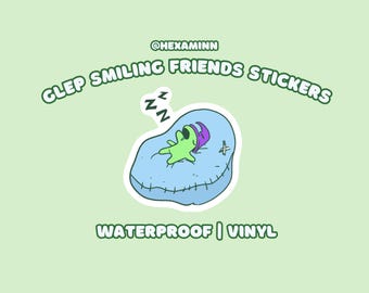 Glep Smiling Friends Sticker | 2x3 in | Waterproof & Vinyl