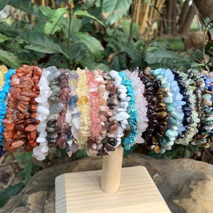 Pulsera de cristales naturales, hecha a mano con cuentas de piedras preciosas, joyería de cristales curativos, pulsera de equilibrio energético, regalo para mujeres y hombres.
