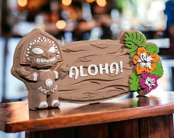 Placa hawaiana personalizable