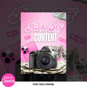 Rich Off Content Ebook, Monetize Social Media, PLR Creator Guide, Digital Content Biz, Branding for Creators, Instant Download, Content Temp