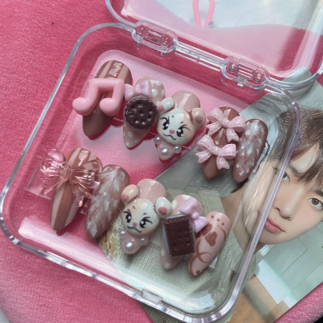 ENHYPEN Heeseung Handmade Press-on Nail Set - Etsy
