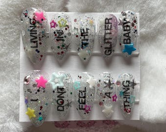5SOS Everyone’s A Star! Glitter Handmade Press-On Nail Set