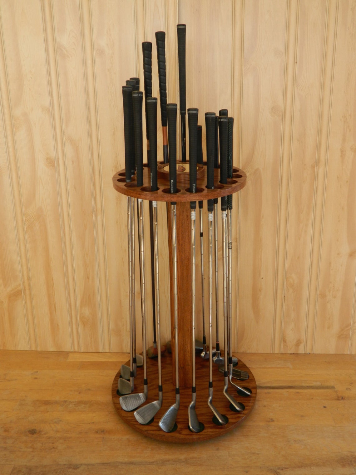 Golf clubputter display rack.ROTATING Personalized. 16 Etsy