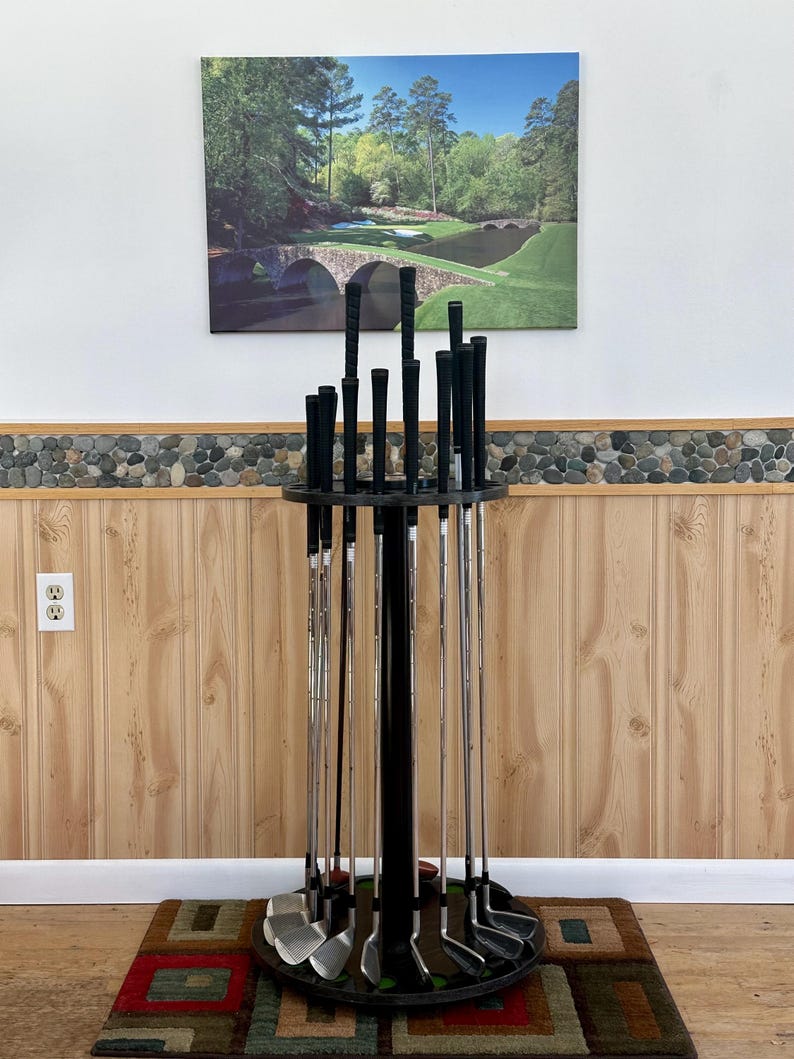 Custom Putter Rack Golf Club Putter Irons Drivers Display Rack ROTATING Personalized 16 ...
