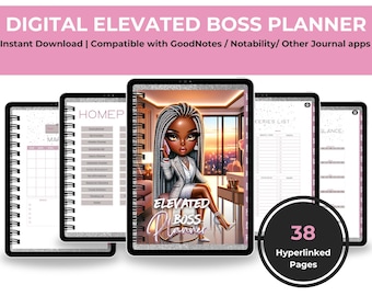 Black Girl Planner | 2025 Planner | Undated Planner | Digital Planner| Black Woman Planner | Good Notes Compatible Planner| Planner |