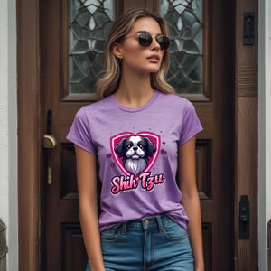 Cute Shih Tzu T-Shirt, Dog Lover Gift, Pet Owner Apparel, Cute Dog Shirt, Animal Lover Clothing, Gifts for Shih Tzu Lovers