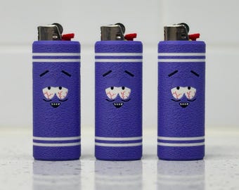 Bloodshot Towelie Themed Bic Lighter Sleeve - Purple