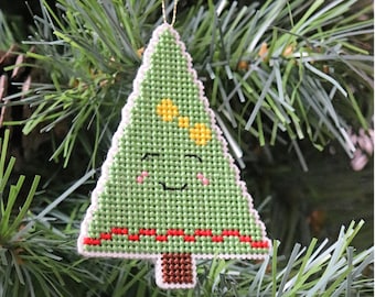 Tree Christmas ornament - cross stitch pattern - Instant download PDF