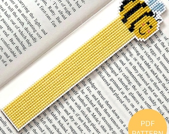Bee Bookmark - Cross Stitch Pattern -  Instant Download PDF