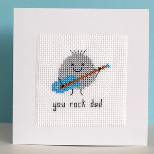 You rock dad - cross stitch pattern - Instant download PDF