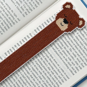 Bear Bookmark Cross Stitch Pattern -  Instant Download PDF