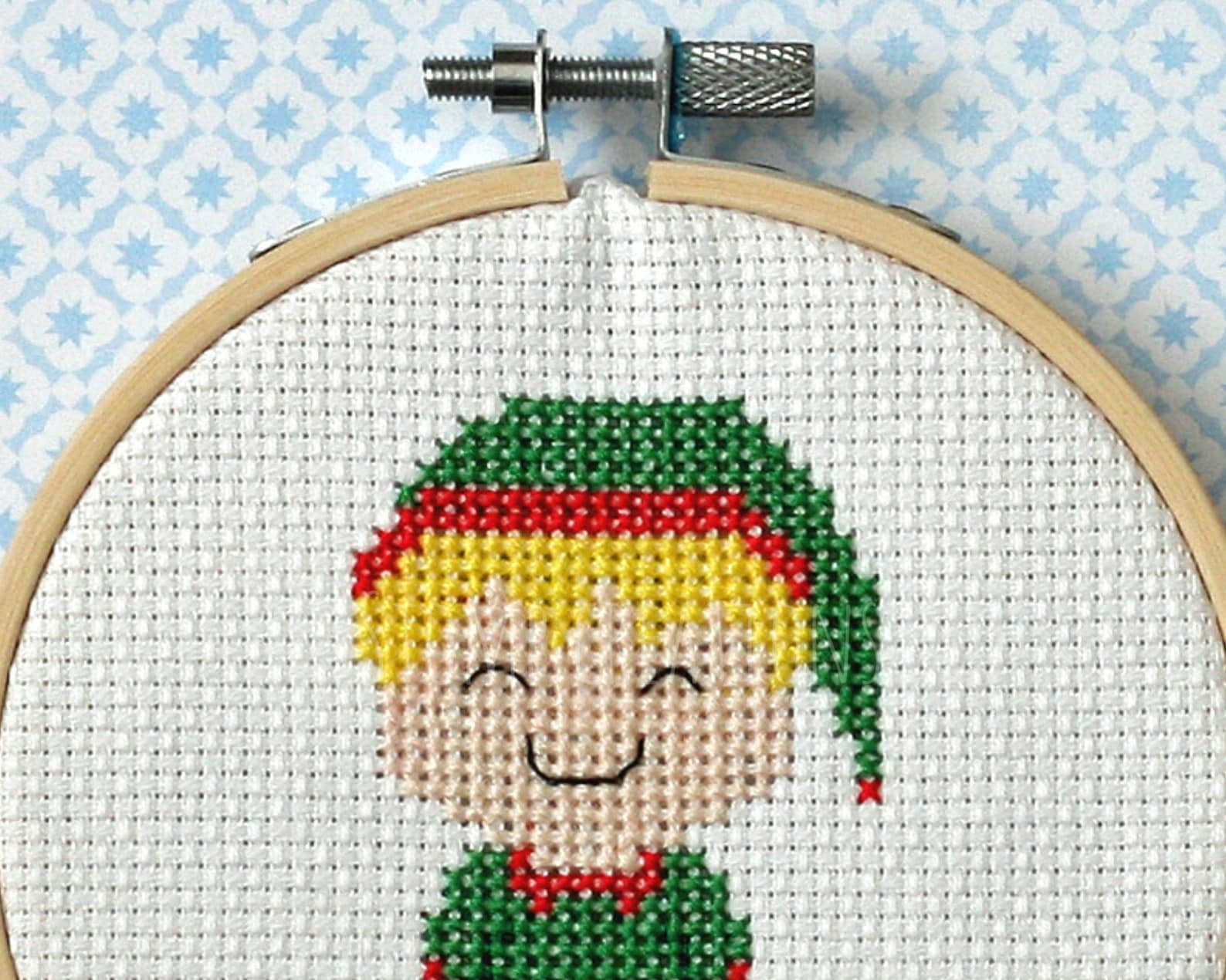 Christmas Elf boy cross stitch pattern Instant download PDF  Etsy
