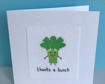 Thank You School Cross Stitch Card - Etsy