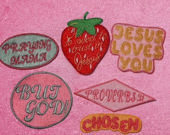 Christian Embroidered Iron-On Patches: Faith-Based Appliqués