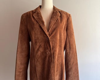 Vintage Camel Suede Jacket | Size M