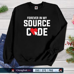 Per sempre nel mio codice sorgente Nerd Tech Love SVG PNG (Download digitale)