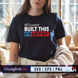 Dissent Built This Country Svg Anti Trump Quote Political Png Eps File Activist Protest Shirt Design Cricut Digital Download