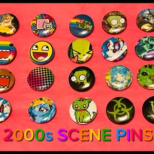2000s SCENE PINS EMO