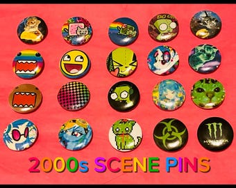 2000s SCENE PINS EMO