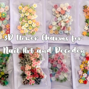 Nail Charms, Nail Art, Nail Accessories, 3D Nail Art, DIY Nails, Cute Nail Charms, Kawaii Nail Charms, Chic Nail Charms, Flower Charms