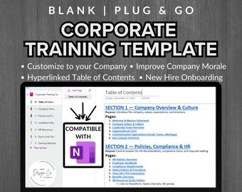 OneNote Employee Onboarding Template, New Hire Checklist, Team Management Task Tracker, OneNote Project Planner, OneNote Templates for Work