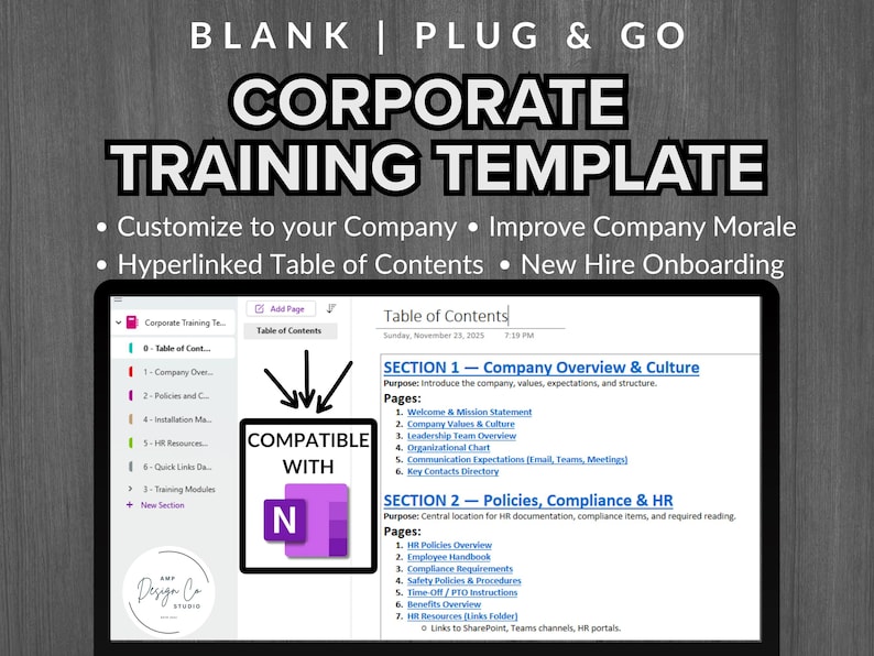 Employee Performance Onenote Template Onenote Employee Onboarding Template, New Hire Checklist, Team ...