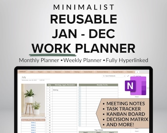 OneNote-planerare, OneNote-mall, OneNote-projektledning, uppgiftsspårare, projektplanerare, Eisenhower-matris, OneNote-mall för arbete