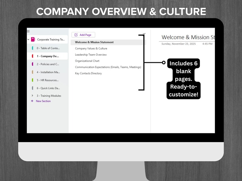 Employee Performance Onenote Template Onenote Employee Onboarding Template, New Hire Checklist, Team ...