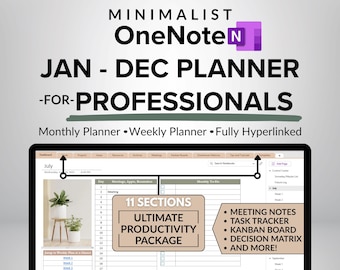 OneNote-planerare, OneNote-mall, OneNote-projektledning, uppgiftsspårare, projektplanerare, Eisenhower-matris, OneNote-mall för arbete
