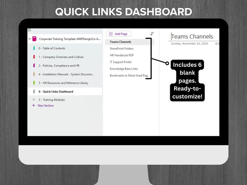 Onenote Team Task Tracking Template Onenote Employee Onboarding Template, New Hire Checklist, Team ...