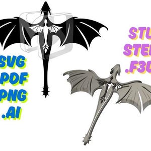 Fourth Wing Tairn Andarna Dragon SVG STL Artwork Image and 3D Model Files Dragon Digital Design Vector Graphic Symbol Medieval Theme Winged