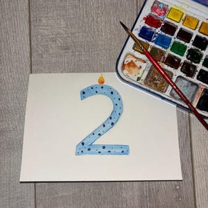 Tarjeta con vela de cumpleaños