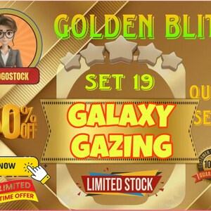 Golden Blitz - GALAXY GAZING | Set 19 | Mono Go 5 star | 1 piece. Buy now!