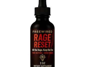 Rage Reset Drive Drops | Tinctuur voor stressverlichting | Kalme focusvloeistof | Ashwagandha + L-theanine | Nul crash