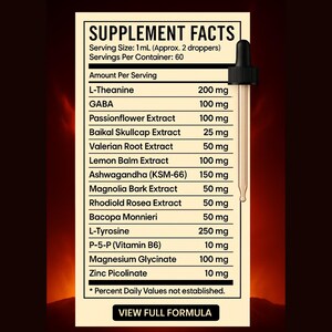Rage Reset Drive Drops | Stress Relief Tincture | Calm Focus Liquid | Ashwagandha + L-Theanine | Zero Crash image 3