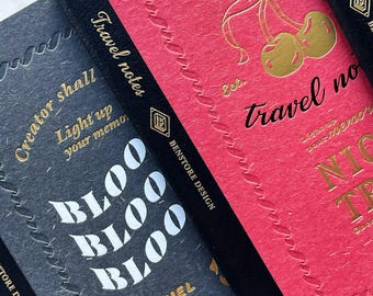 Vintage TN Refills: 2026 Traveler's Notebook, Gold Foil Journal Traveler‘s Notebook Inserts