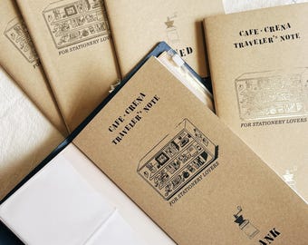 Vintage Traveler's Notebook Einsatz: Liniert, Gitter, Punkt, leer, Französische Seiten Für Junk Journaling