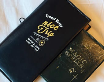 Vintage Portable TN Traveler's Notebook - PU-Leder Cover mit Refill & Aufbewahrungstasche