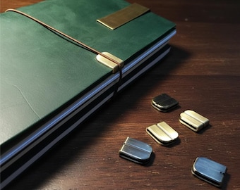 Vintage Brass Metal Edge Protector Clips for Traveler’s Notebook | TN Leather Journal Accessories