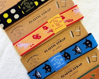 Original Design Elastic Planner Strap | Printed Notebook Band Accessory