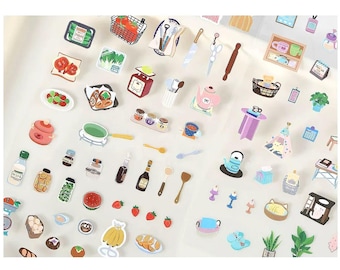 Little Life Series Sticker Sheets - 8 Styles, Journaling Decals for Diary, Planner, Notebook