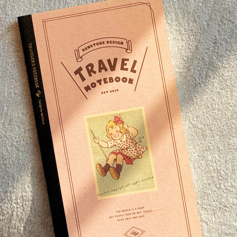 Inserciones para cuaderno de viajero | Impresión vintage: Diario en blanco/cuadriculado para viajes y escritura creativa imagen 5