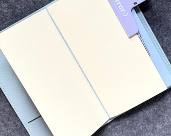 Portable Leather Traveler's Notebook | 2 Inserts for Journaling, Sketching,Daily life Tn Size travelers notebook