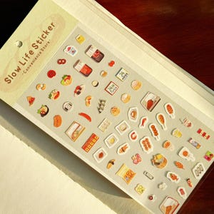 Slow Life Sticker Slow Life Sticker Sheets - Soft Pastel Hand-drawn Sticker| 6 Everyday ...