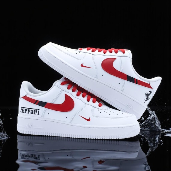 nike red stripe shoes