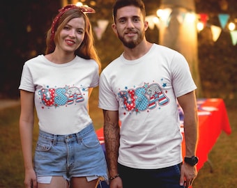 Camiseta patriótica, camiseta del 4 de julio, camiseta del Día de la Independencia, camiseta con la bandera de EE. UU., regalo del orgullo estadounidense, ropa roja, blanca y azul.