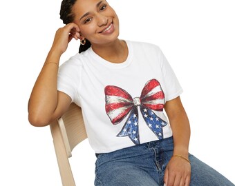 Camiseta del 4 de julio, camiseta del Día de la Independencia, camiseta con la bandera estadounidense, camiseta roja, blanca y azul, ropa del 4 de julio de EE. UU.